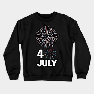 Fourth of July Patriotic Design Crewneck Sweatshirt